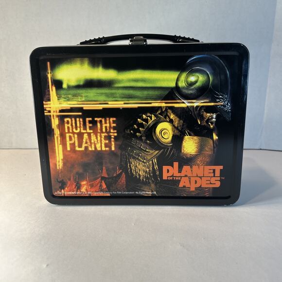 2001 Planet of the Apes Metal Lunchbox with Thermos NECA Movie Collectible - Picture 3 of 8